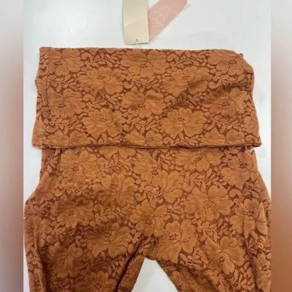 NWT We Are HAH by Free People Copper lace bellbottoms with a skirt. Med - Picture 10 of 14